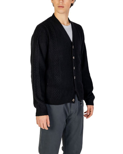 Hamaki-Ho Black Polyester Cardigan