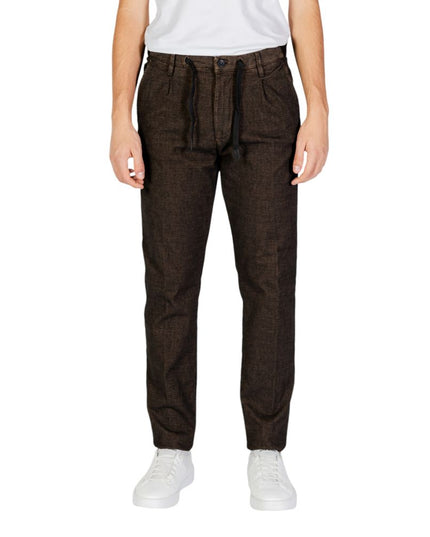 Hamaki-Ho Brown Cotton Casual Pants