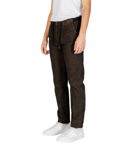 Hamaki-Ho Brown Cotton Casual Pants
