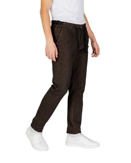 Hamaki-Ho Brown Cotton Casual Pants
