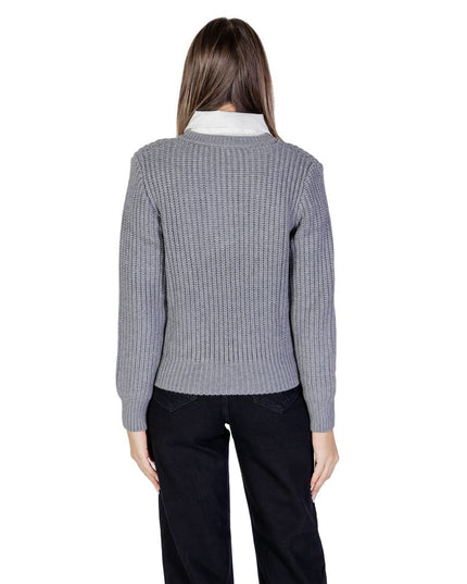 Morgan De Toi Gray Viscose Sweater