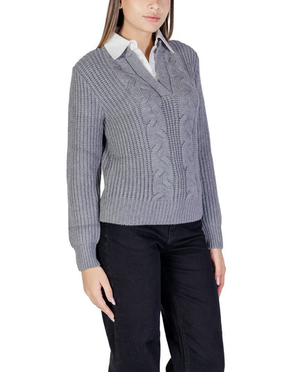 Morgan De Toi Gray Viscose Sweater