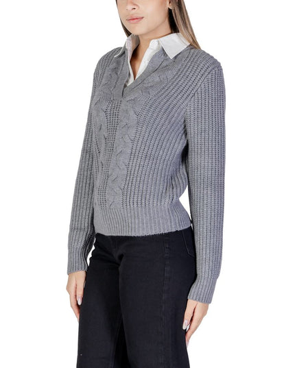 Morgan De Toi Gray Viscose Sweater