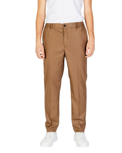 Hamaki-Ho Beige Polyester Casual Pants