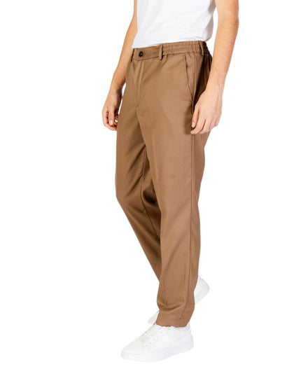 Hamaki-Ho Beige Polyester Casual Pants