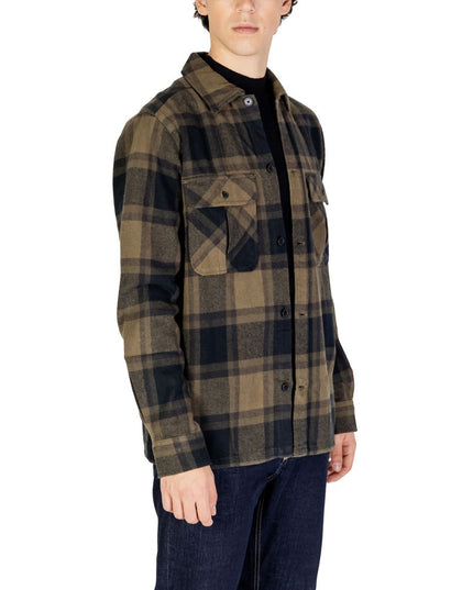 Only & Sons Green Cotton Jackets And Coat