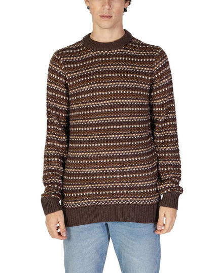 Only & Sons Brown Cotton Sweatshirt