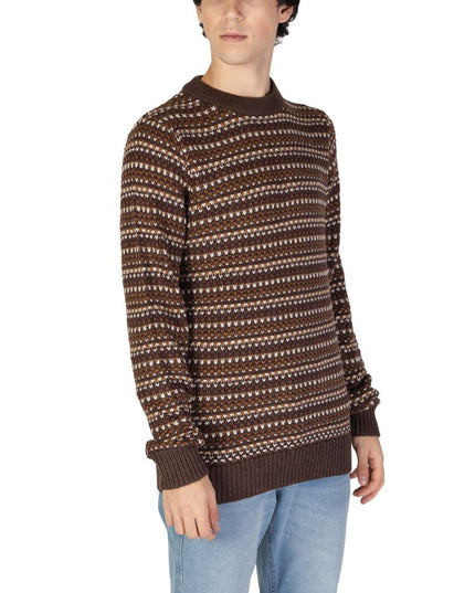 Only & Sons Brown Cotton Sweatshirt