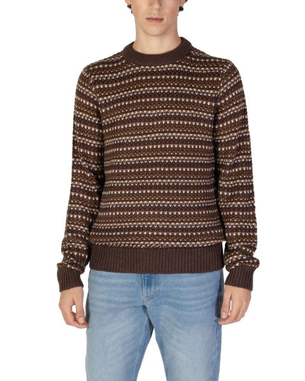 Only & Sons Brown Cotton Sweatshirt