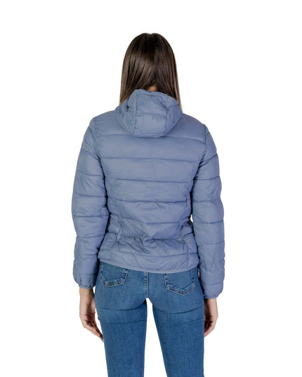 B.Young Blue Nylon Coat