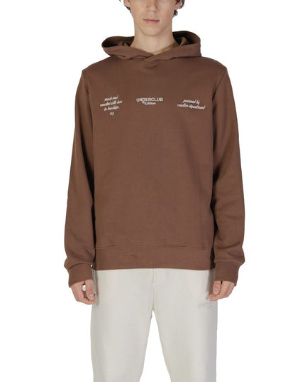 Underclub Brown Cotton Hoodie
