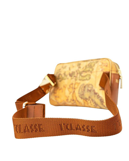 Alviero Martini Prima Classe Beige Leather Belt Bag