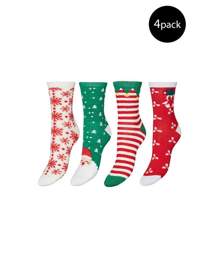 Vero Moda Green Cotton Socks