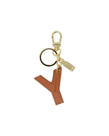 Alviero Martini Prima Classe Beige Artificial Leather Keychain