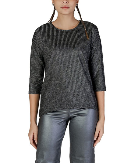 Vero Moda Bicolor Recycled Polyester Long Sleeve T-Shirt
