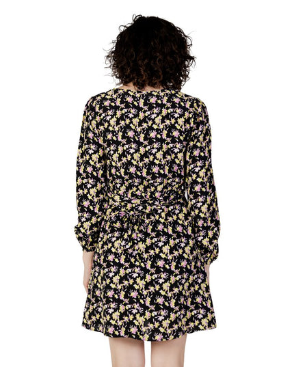 Jacqueline De Yong Black Viscose Short Dress