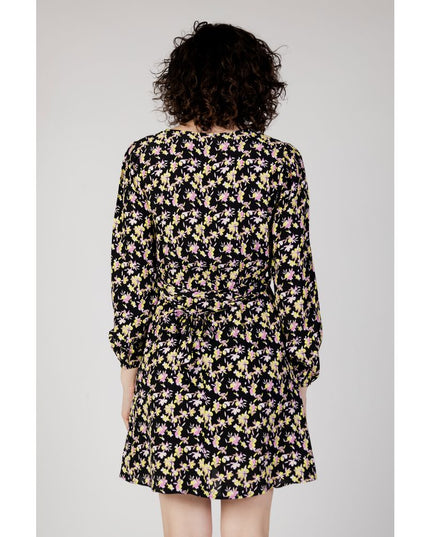 Jacqueline De Yong Black Viscose Short Dress