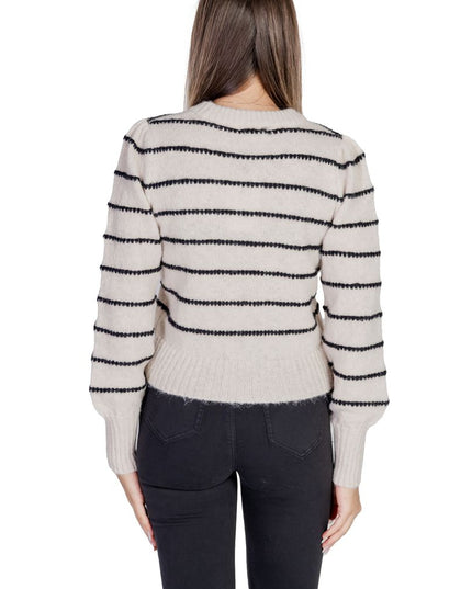 Jacqueline De Yong Gray Polyester Sweatshirt