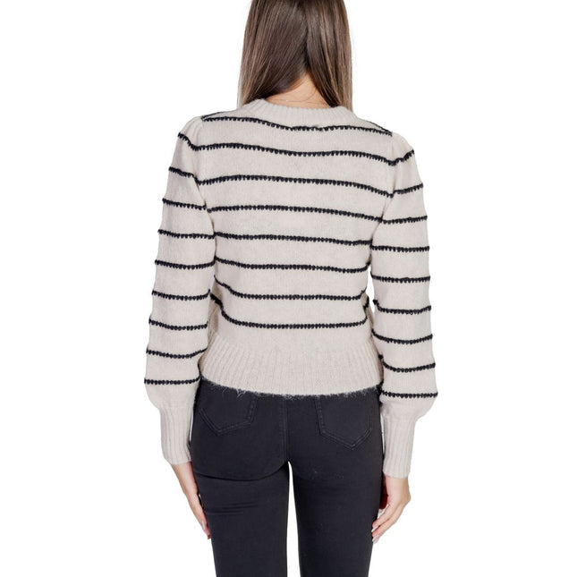 Jacqueline De Yong Gray Polyester Sweatshirt