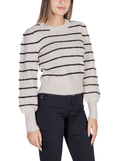 Jacqueline De Yong Gray Polyester Sweatshirt
