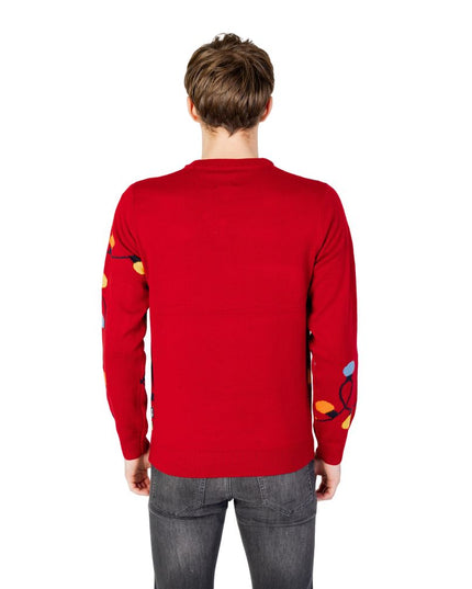 Only & Sons Red Marabou Sweatshirt