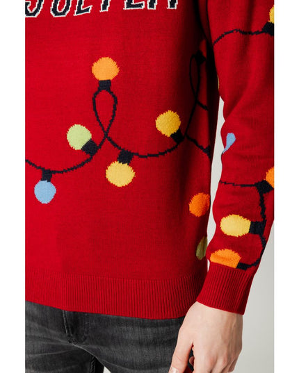 Only & Sons Red Marabou Sweatshirt