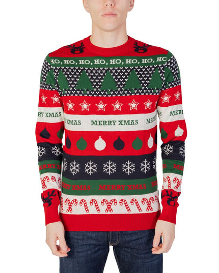 Only & Sons Red Cotton Sweatshirt