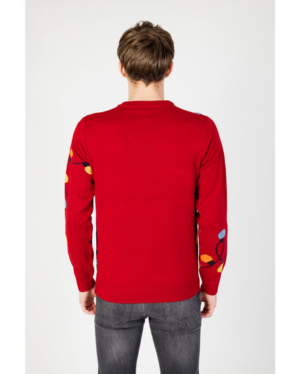 Only & Sons Red Marabou Sweatshirt
