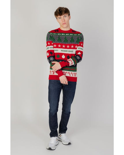 Only & Sons Red Cotton Sweatshirt