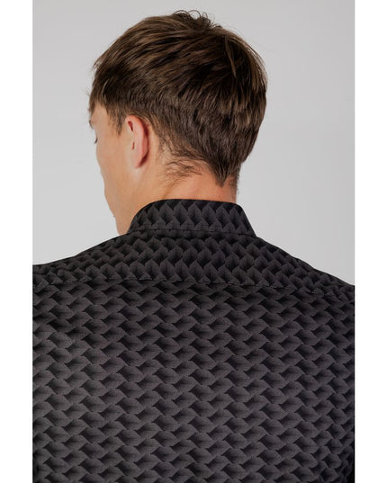 Antony Morato Gray Cotton Pattern Shirt