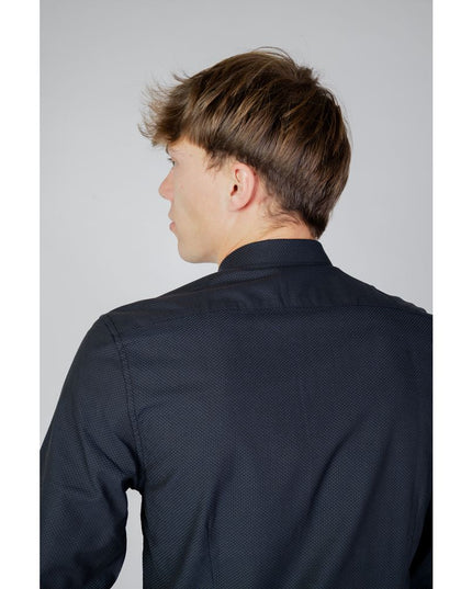 Antony Morato Blue Cotton Dress Shirt