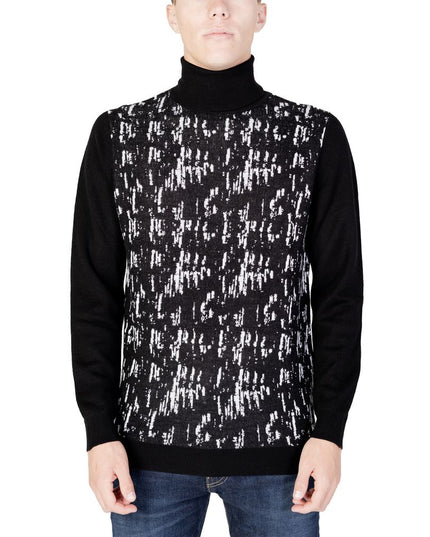 Antony Morato Black Wool Turtleneck