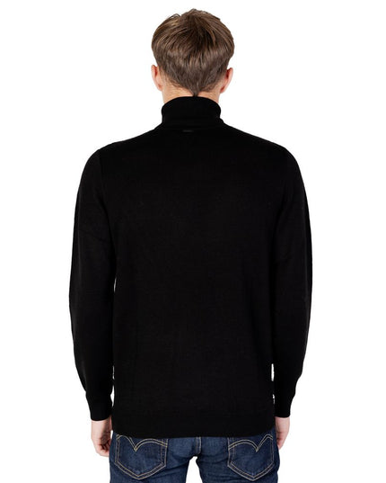 Antony Morato Black Wool Turtleneck