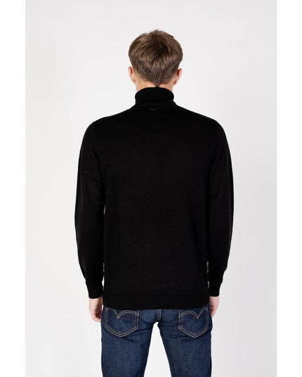 Antony Morato Black Wool Turtleneck