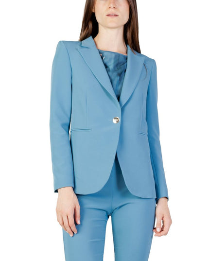 Rinascimento Turquoise Polyester Blazer