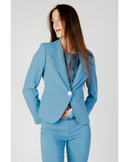 Rinascimento Turquoise Polyester Blazer