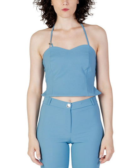 Rinascimento Turquoise Polyester Top