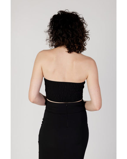 Rinascimento Black Polyester Top