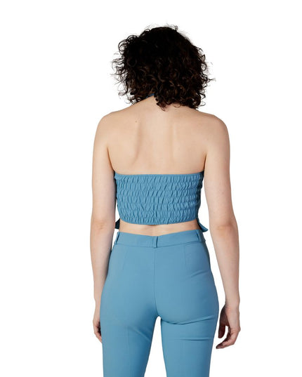 Rinascimento Turquoise Polyester Top