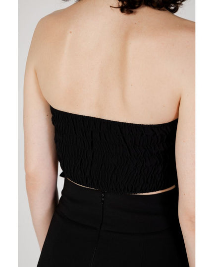 Rinascimento Black Polyester Top