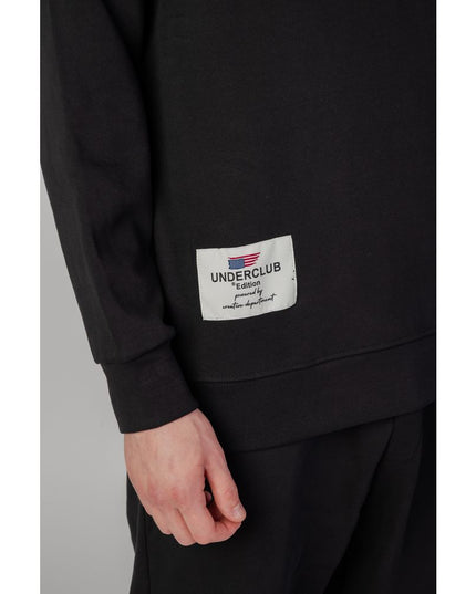 Underclub Black Cotton Hoodie