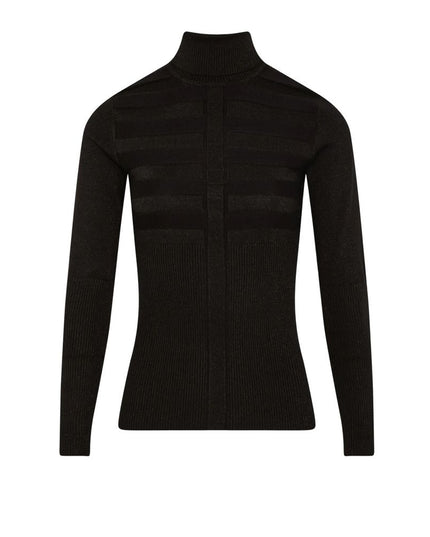 Morgan De Toi Black Viscose Turtleneck