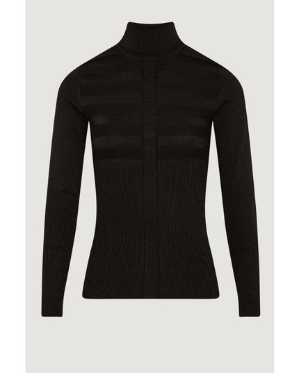 Morgan De Toi Black Viscose Turtleneck