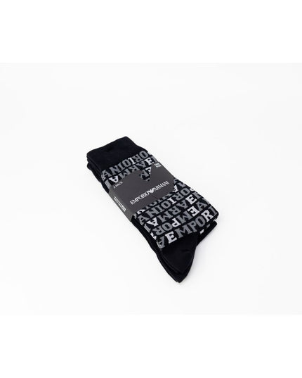 Emporio Armani Underwear Black Cotton Socks