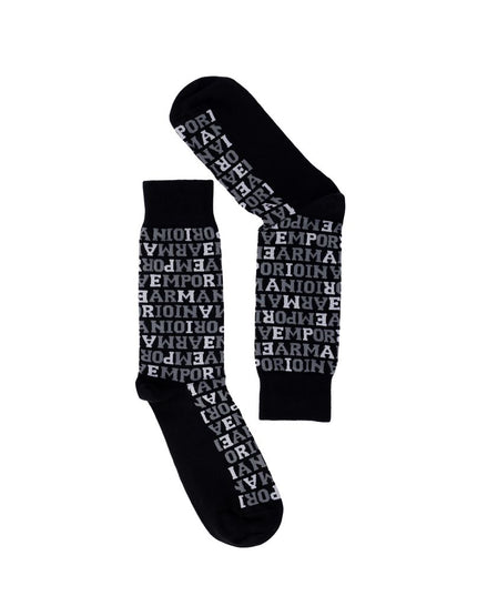 Emporio Armani Underwear Black Cotton Socks