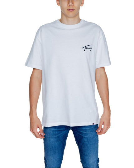 Tommy Hilfiger Jeans White Cotton T-Shirt