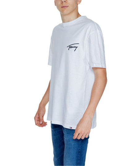 Tommy Hilfiger Jeans White Cotton T-Shirt