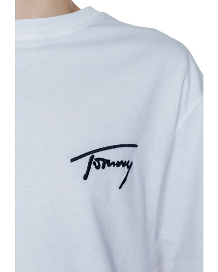Tommy Hilfiger Jeans White Cotton T-Shirt