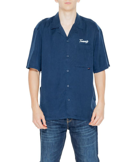 Tommy Hilfiger Jeans Blue Lyocell Shortsleeve Shirt