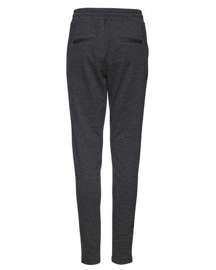 ICHI Gray Polyester Casual Pants